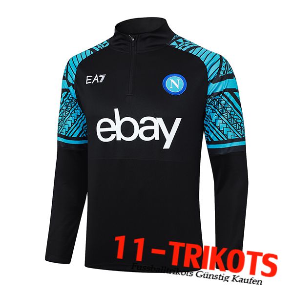 SSC Neapel Training Sweatshirt Blau/Schwarz 2023/2024