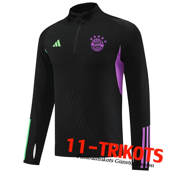 Bayern Munchen Training Sweatshirt Schwarz/lila/Grün 2023/2024