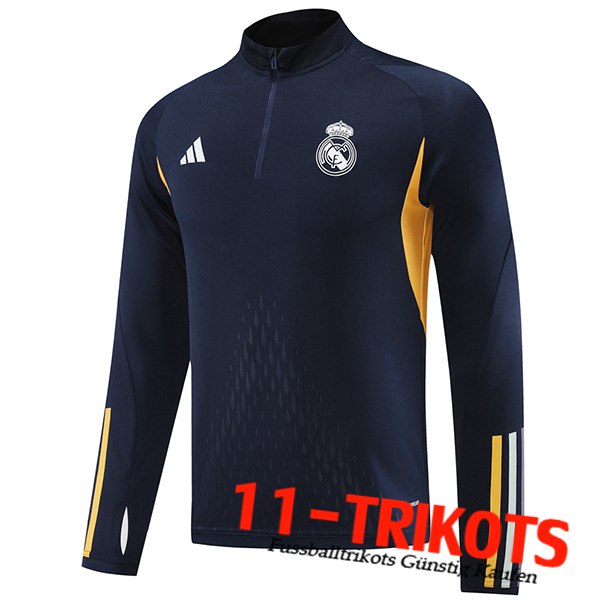 Real Madrid Training Sweatshirt Blau/Gelb 2023/2024