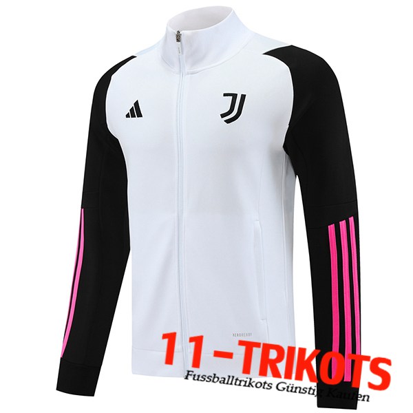 Juventus Trainingsjacke Weiß/Schwarz 2023/2024