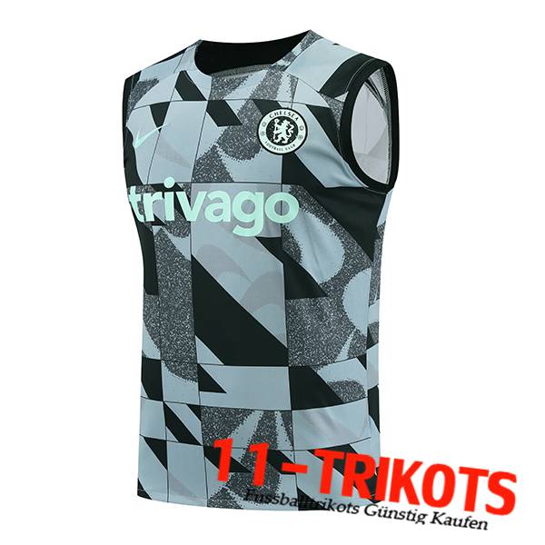 FC Chelsea Trainings-Tanktop Grün/Schwarz/Grau 2023/2024