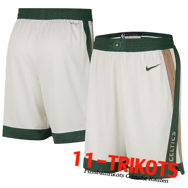 Boston Celtics Shorts NBA 2023/24 Weiß/Grün -02