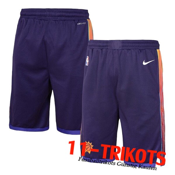 Phoenix Suns Shorts NBA 2023/24 lila/Orange