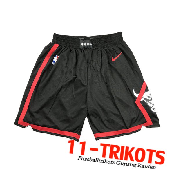 Chicago Bulls Shorts NBA 2023/24 Schwarz/Rot -05