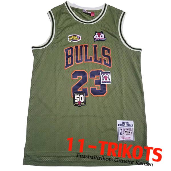 Chicago Bulls Trikot (JORDAN #23) 2023/24 Grün -02