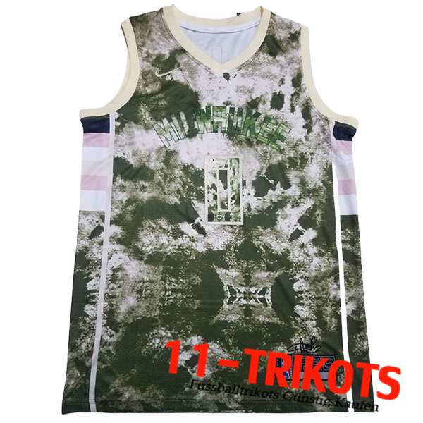 Milwaukee Bucks Trikot (LILLARD #0) 2023/24 Grün/Weiß