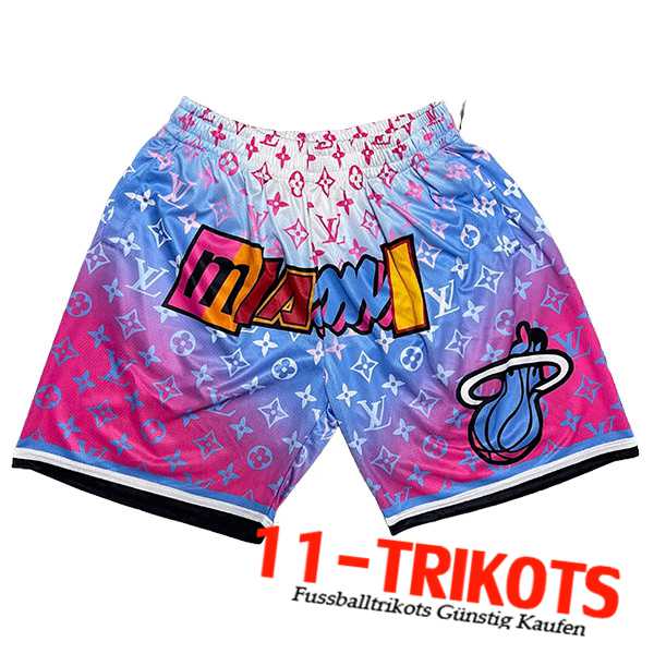 Miami Heat Shorts NBA 2023/24 lila/Blau/Weiß