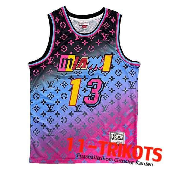 Trikot (Miami Heat (ADEBAYO #13) 2023/24 lila/Blau/Schwarz