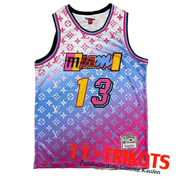 Trikot (Miami Heat (ADEBAYO #13) 2023/24 lila/Blau/Weiß