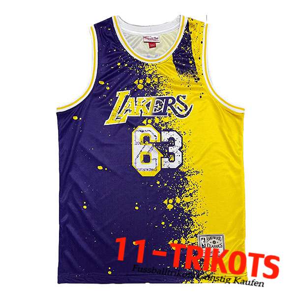 Trikot (Los Angeles Lakers (JAMES #23) 2023/24 lila/Gelb -02