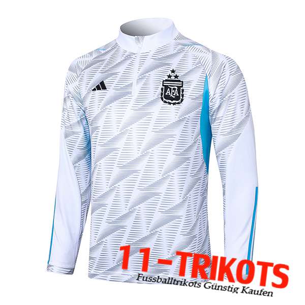 Argentinien Training Sweatshirt Weiß/Grau/Blau 2023/2024