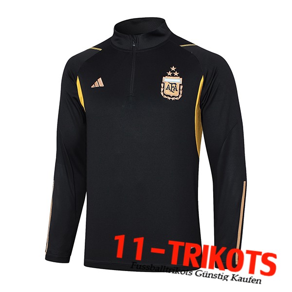 Argentinien Training Sweatshirt Schwarz/Gelb 2023/2024