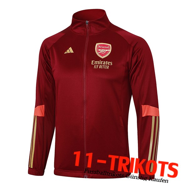 Arsenal Trainingsjacke Rot 2023/2024 -02