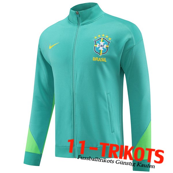 Brasilien Trainingsjacke Grün/Blau 2023/2024