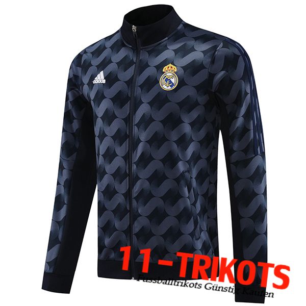 Real Madrid Trainingsjacke Schwarz/Blau 2023/2024