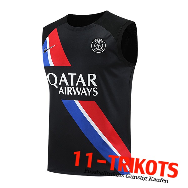 PSG Trainings-Tanktop Schwarz/Rot/Blau 2023/2024