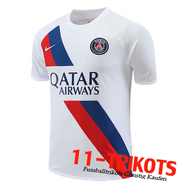 PSG Trainingstrikot Weiß/Rot/Blau 2023/2024