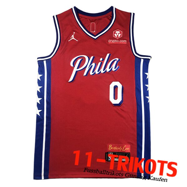 Philadelphia 76ers Trikot (MAXEY #0) 2023/24 Rot/Blau/Weiß