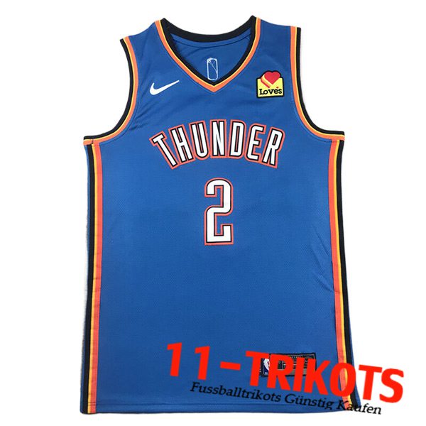 Oklahoma City Thunder Trikot (GILGEOUS-ALEXANDER #2) 2023/24 Blau -02