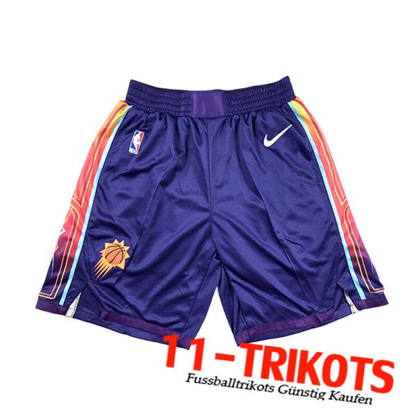 Phoenix Suns 2023 Shorts NBA /24 lila/Orange -02