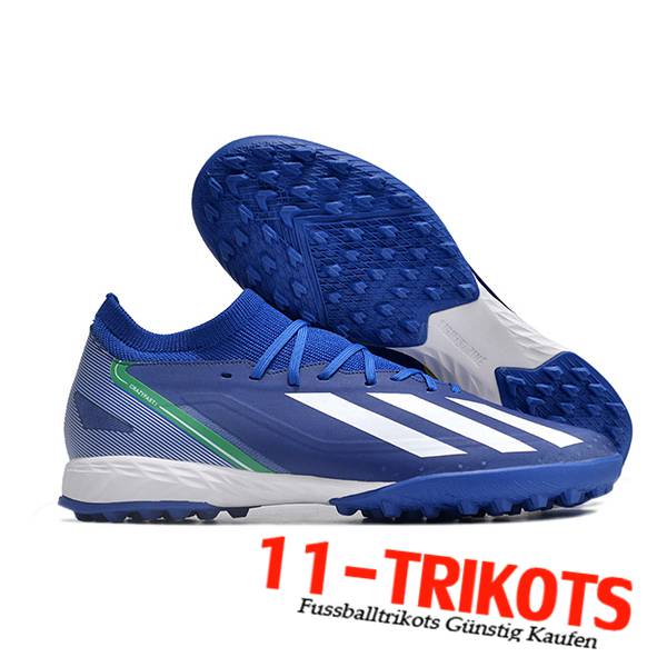 Adidas Fussballschuhe X CRAZYFAST.3 TF BOOTS Blau/Weiß
