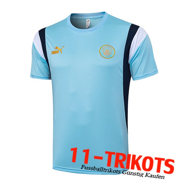 Manchester City Poloshirt Blau/Schwarz 2023/2024