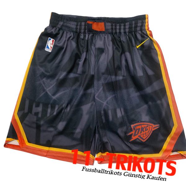 Oklahoma City Thunder Shorts NBA 2023/24 Schwarz/Rot