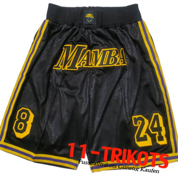 Los Angeles Lakers Shorts NBA 2023/24 Schwarz/Gelb