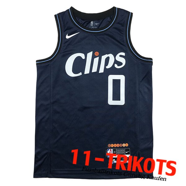 Los Angeles Clippers Trikot (WESTBROOK #0) 2023/24 Dunkelblau -02