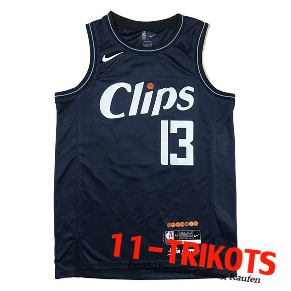 Los Angeles Clippers Trikot (GEORGE #13) 2023/24 Dunkelblau -02