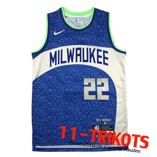 Milwaukee Bucks Trikot (MIDDLETON #22) 2023/24 Blau/Weiß