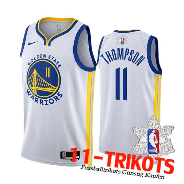 Golden State Warriors Trikot (THOMPSON #11) 2023/24 Weiß/Blau/Gelb