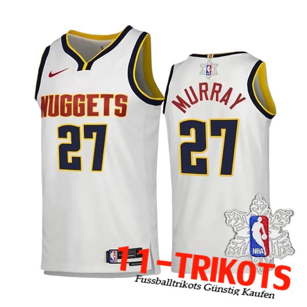 Denver Nuggets Trikot (MURRAY #27) 2023/24 Weiß -05