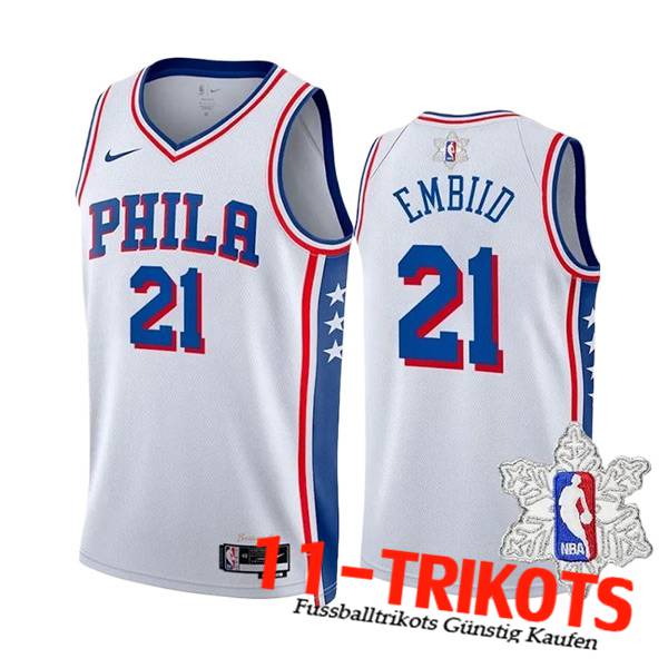 Philadelphia 76ers Trikot (EMBIID #21) 2023/24 Weiß/Blau/Rot