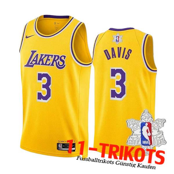 Los Angeles Lakers Trikot (DAVIS #3) 2023/24 Gelb/lila