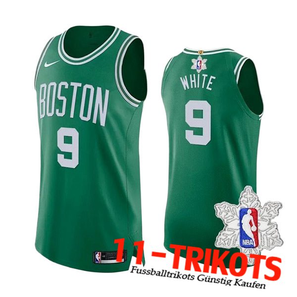 Boston Celtics Trikot (WHITE #9) 2023/24 Grün/Weiß