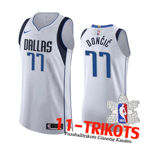 Dallas Mavericks Trikot (DONCIC #77) 2023/24 Weiß/Blau