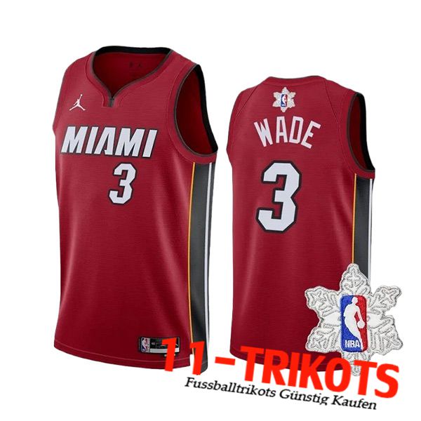 Miami Heat Trikot (WADE #3) 2023/24 Rot/Weiß