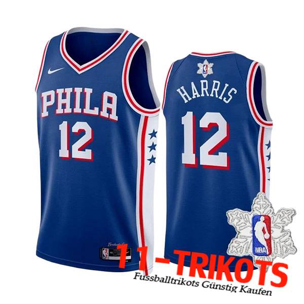 Philadelphia 76ers Trikot (HARRIS #12) 2023/24 Blau/Weiß