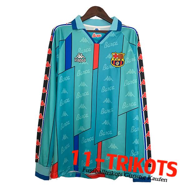 FC Barcelona Retro Auswärtstrikot Langarms 1996/1997