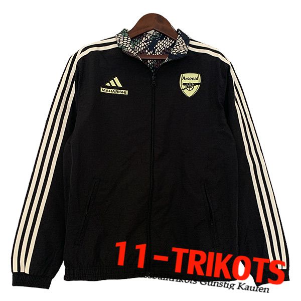 Arsenal Windjacke Schwarz/Weiß 2023/2024