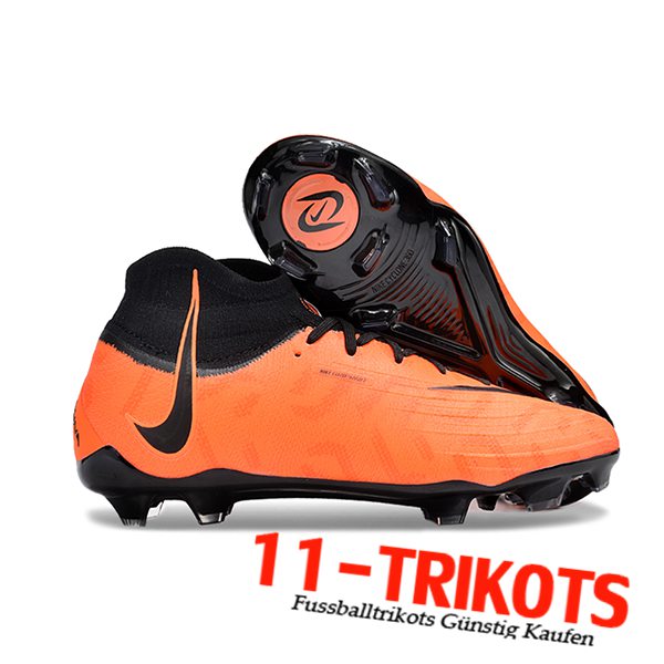 Nike Fussballschuhe Phantom Luna Elite NU FG Orange/Schwarz