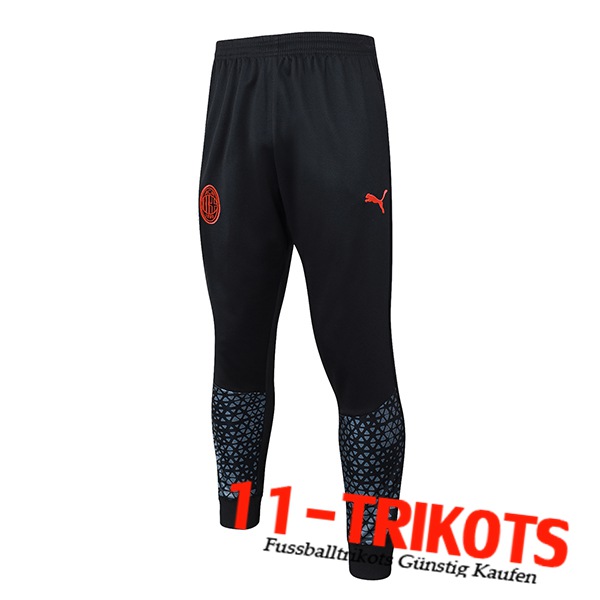 AC Milan Trainingshose Schwarz/Rot 2023/2024