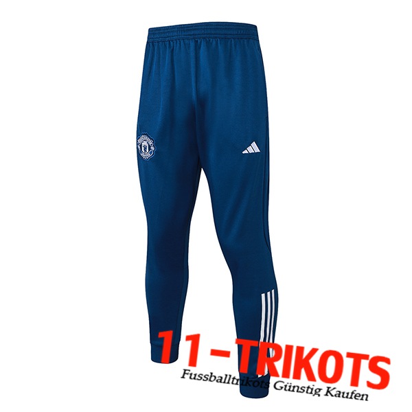 Manchester United Trainingshose Blau 2023/2024