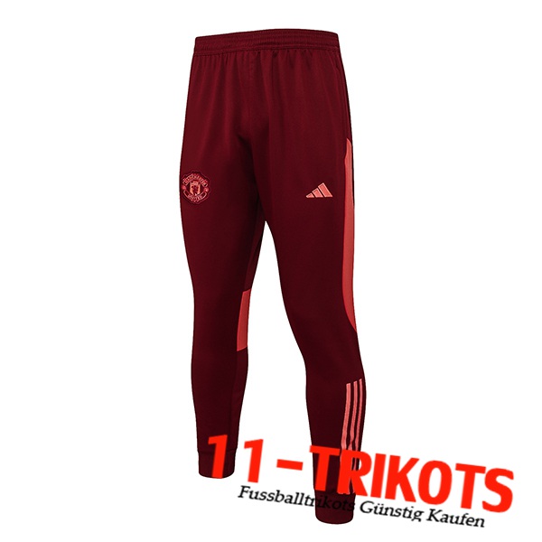 Manchester United Trainingshose Rot/Orange 2023/2024