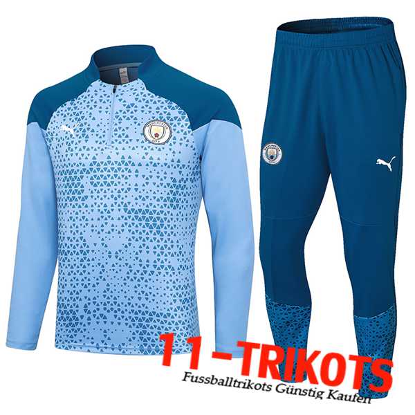 Manchester City Trainingsanzug Hellblau 2023/2024 -08