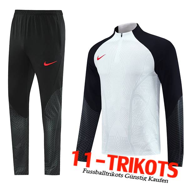Nike Trainingsanzug Weiß/Schwarz 2023/2024