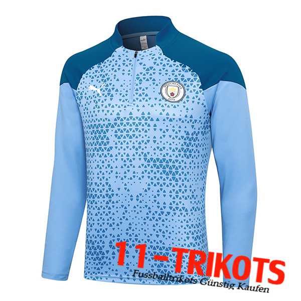 Manchester City Training Sweatshirt Hellblau 2023/2024 -03