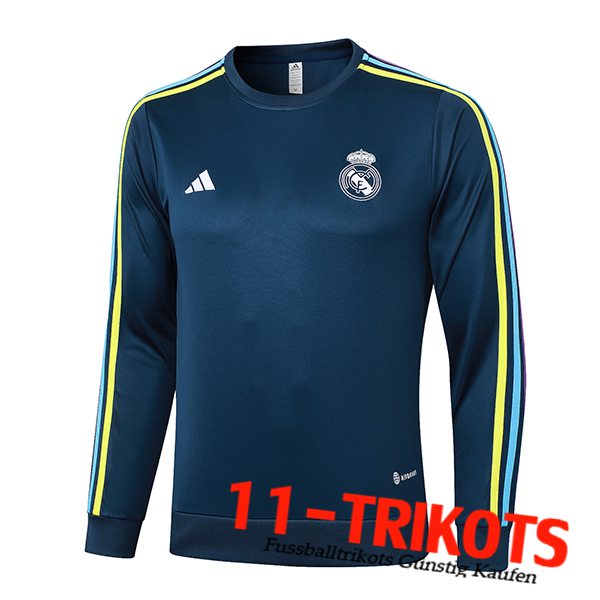 Real Madrid Training Sweatshirt Dunkelblau 2023/2024
