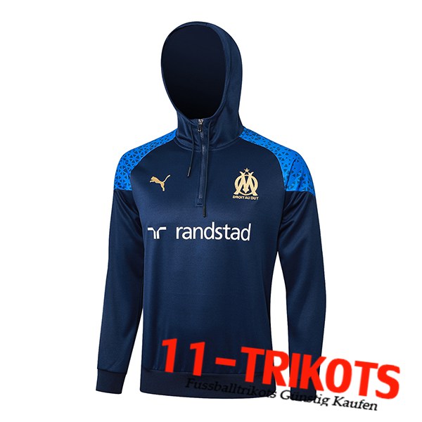 Marseille Training Sweatshirt Mit Kapuze Navy blau 2023/2024